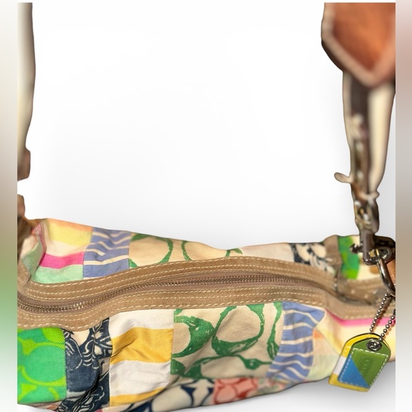 Coach Vintage Y2K Hampton Patchwork Multicolor Patchwork Hobo Shoulder Bag - Picture 8 of 13